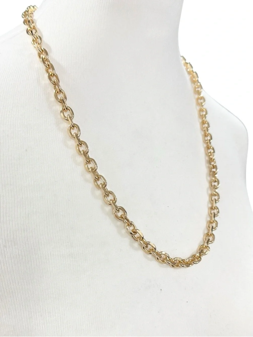 18K Gold Plated 23.5” Chain Necklace - Picture 3 of 8